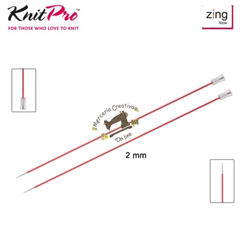 Agujas para tejer Zing de KnitPro 40cm