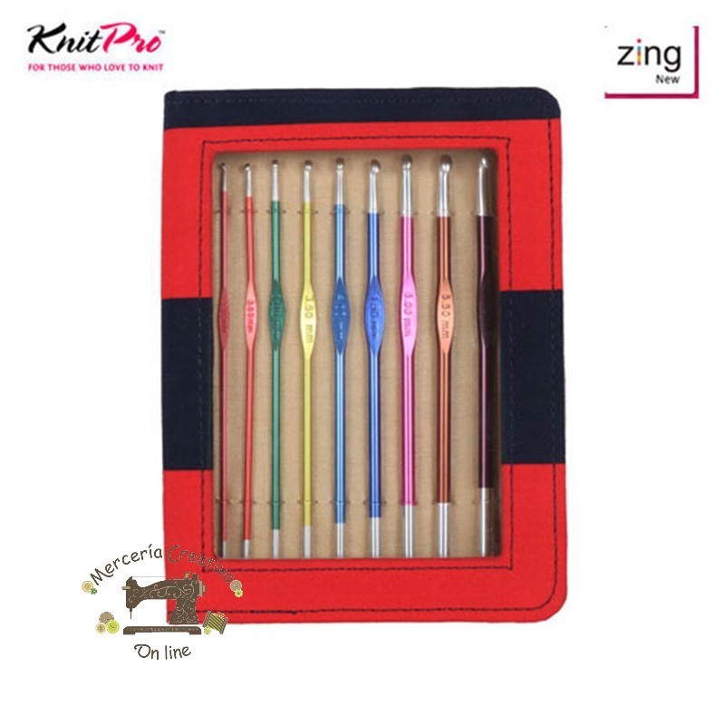 Estuche agujas ganchillo KnitPro Zing 15cm