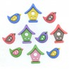 Botones Bird Neighborhood