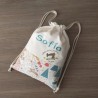 Mochila y talega bebé personalizada modelo "animales del bosque"