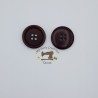 Botón clásico marrón 23mm