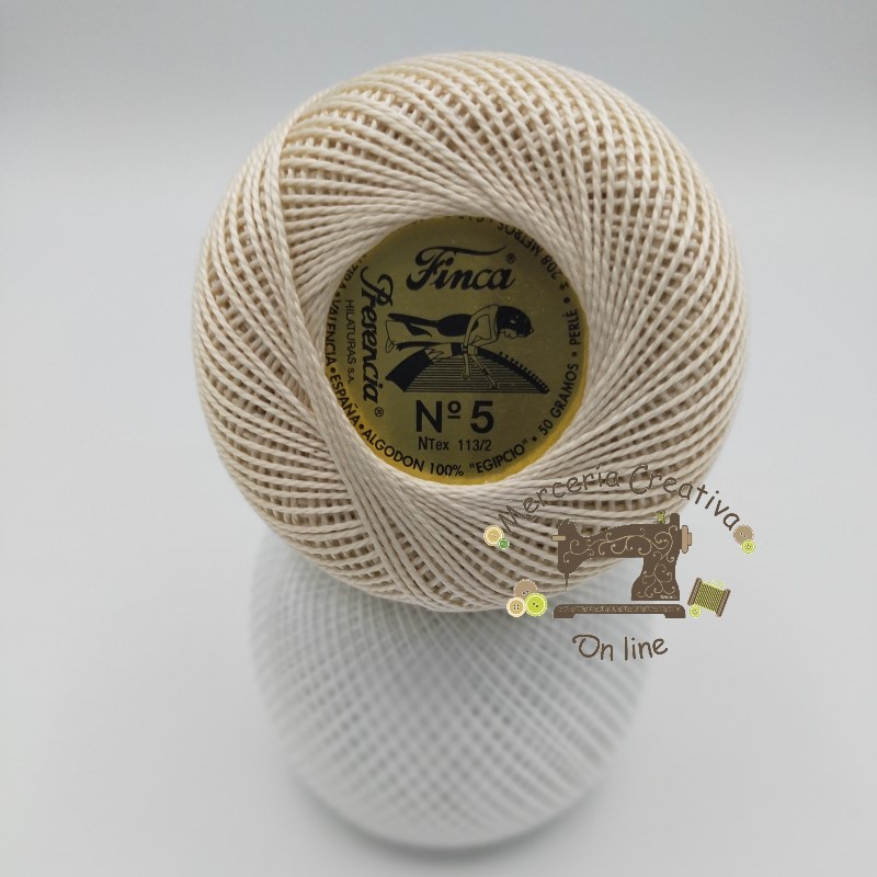 Ovillo hilo perlé Finca número 5 de 50gr
