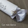 Caramelo antivuelco personalizado detalles gris