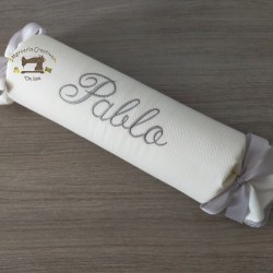 Caramelo antivuelco personalizado detalles gris