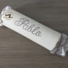 Caramelo antivuelco personalizado detalles gris