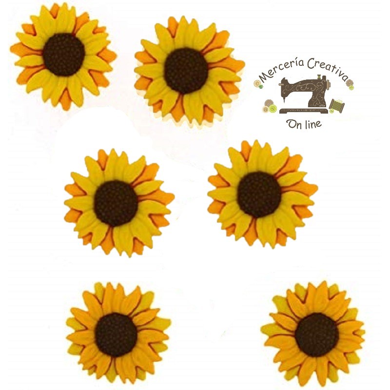Botones Sunflowers