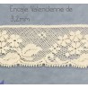 Pañuelo de bautizo con encaje Valencienne