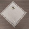 Pañuelo de bautizo con encaje Valencienne