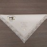 Pañuelo de bautizo con encaje Valencienne