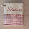Toalla personalizada en vichy