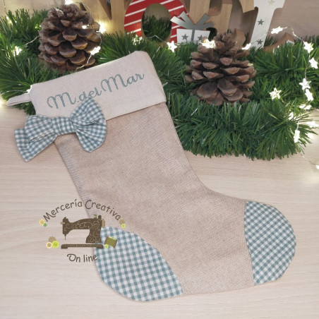 bota de navidad con nombre