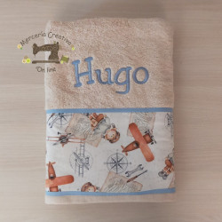 Toalla para niño con nombre
