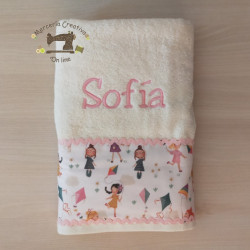 Toalla personalizada niña
