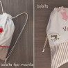 Mochila infantil waffle crema opción bolsita a juego