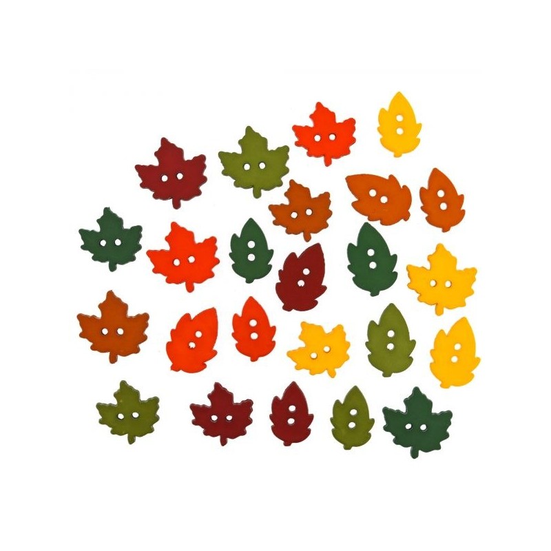 Botones TINY RAKING LEAVES