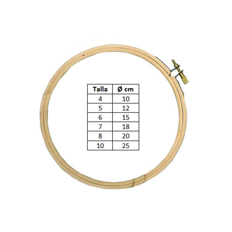 Aro de bordar varios tamaños